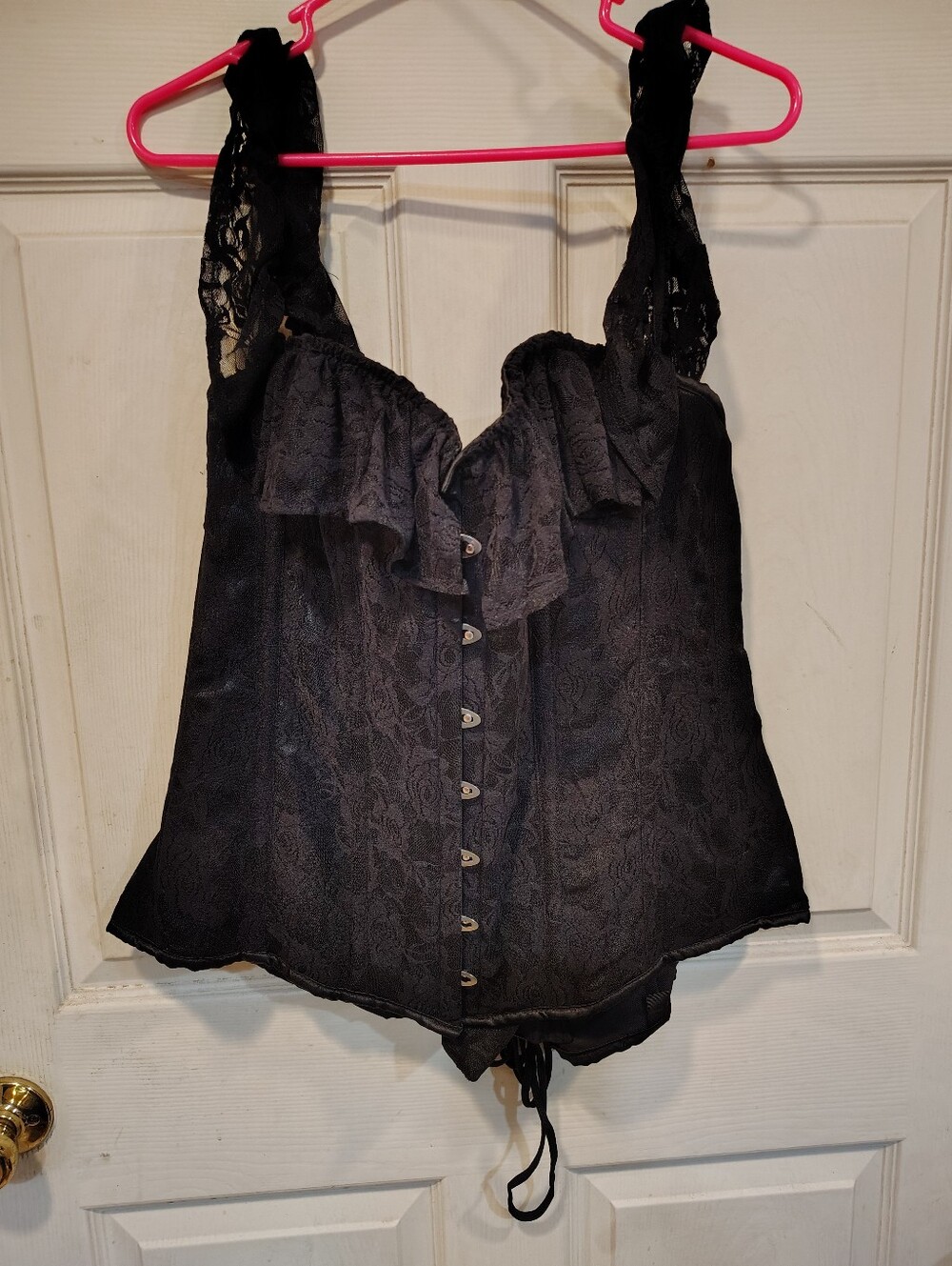 NWT Lavish By Daisy Corsets Women's Size 4X Black Off The Shoulder Corset